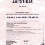 Kfz Gutachter Raiolo - Zertifikat TAK Airbag