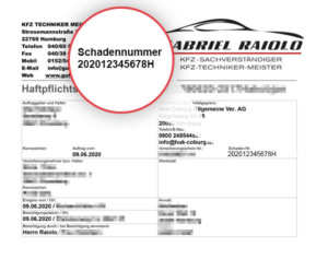 Schadennummer für die Regulierung: Wissenswertes