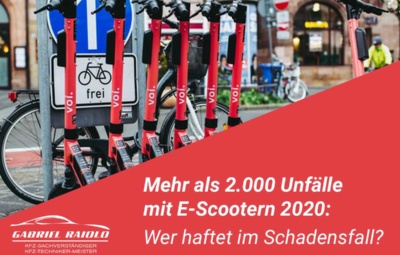 unfallschaden mit e scooter 400x255 - Ab 750 Euro ist ein Frontschaden keine Bagatelle mehr!